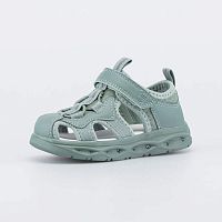 324080-73 оливковый туфли летние малодетская, дошкольная Комбинирован.
