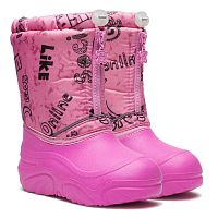 Сапожки детские, мод.581/05 М (слова на розовом/я.розовый, Асс 1 (27/1,28/1,29/1,30/1,31/1,32/1,33/1), 7 пар)