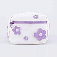 02819007-40 Сумка поясная бел-фио выс. 13 см