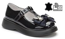 948402/36-03 т.синий нат.кожа лак детские (для девочек) туфли (О-З 2025)