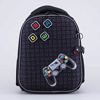 02704379-40 Рюкзак школьный черный (11+) выс. 35 см