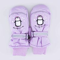 07821263-40 Варежки детские сиреневый 6-8 лет