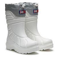Сапоги детские "JUNIOR" (34-36), мод.2601 (белый/серый, р.34, 6 пар)