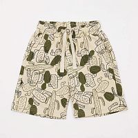 07762044-40 Шорты детские беж-зел р.128-134