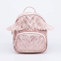 02811192-03 Рюкзак для девочек розовый выс. 19 см.