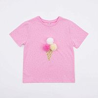 07802043-40 Фуфайка (футболка) для девочки, розовый р.122