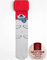 07832279-40 Колготки детские вн.махра красный р.92-98