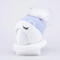 07811576-41 Комплект шапка детская гол-бел 48-50