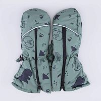 07721270-40 Варежки детские зеленый 2-3 года
