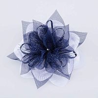 03817110-40 Бант с резинкой, бел-син детский