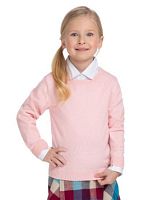 18SWURN-042 Джемпер детский с круглым воротом серия Merino Wool Seamless, розовый р.104-110