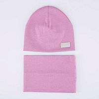 07804003-40 Шапка с аксессуаром сиреневый 48-50