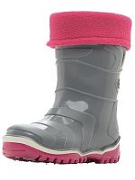 Сапоги детские, мод.220/03 У (серый/фуксия, Асс 1 (23/2,24/2,25/2,26/4), 10 пар)