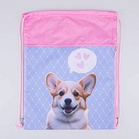 02808227-40 Мешок для обуви роз-чер выс. 50 см