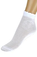 07842998-41 Носки детские хлопковые белый сетка р.24