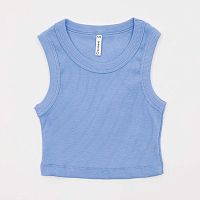 07854054-40 Топ детский голубой р.158