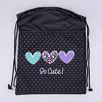 02808233-40 Мешок для обуви черный выс. 50 см