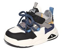 Детские полуботинки, застёжка-велькро/шнурки