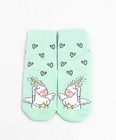 07842275-40 Носки детские хлопковые мятные р.12