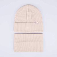 07811479-40 Шапка с аксессуаром св.бежевый 48-50