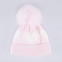 07811460-41 Шапка детская роз-бел 52-54