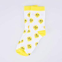 07842824-40 Носки детские белый яр.желтый р.18