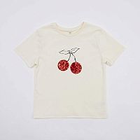 07802044-40 Фуфайка (футболка) для девочки, бежевый р.134