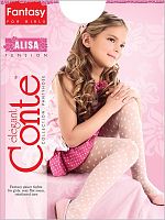 Колготки детские п/а ALISA "Conte" р.116-122, nero