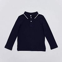 07701005-61 Рубашка поло с длинным рукавом т.син р.170