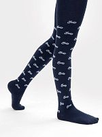 07732836-40 Колготки детские хлопковые т.син р.104-110