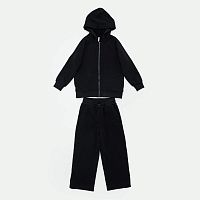 07764096-40 Комплект детский (толстовка, брюки) черный р.140