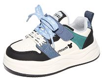 Детские полуботинки, застёжка-велькро/шнурки