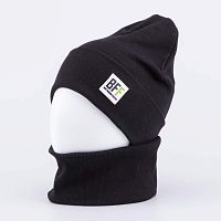 07711965-40 Комплект детский шапка+снуд черный 52-54