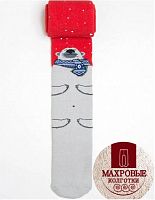 07832279-40 Колготки детские вн.махра красный р.128-134