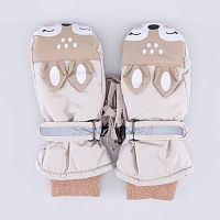 07821261-40 Варежки детские бежевый 1-2 года