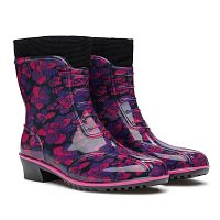 Ботики женские, мод.662/02 РУВ (цветы сиренево-розовые, Асс 1 (36/2,37/2,38/2,39/2,40/2), 10 пар)