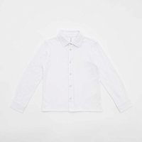 07703014-60 Рубашка для мальчика с длинным рукавом белый р.128