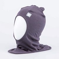 07011303-40 Шапка-шлем детская двухслойная т.серый 50-52