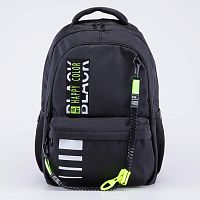 02704391-40 Рюкзак школьный черный (15+) выс.43 см