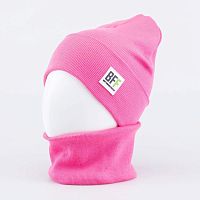 07811983-40 Комплект детский шапка+снуд розовый 48-50