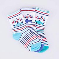 07743012-40 Носки детские хлопковые (3 пары) бир-гол-мята р.12