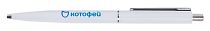 030514 Ручка с металлическим клипом бел ручка с мет.клипом бел.