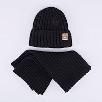 07704009-41 Шапка с аксессуаром черный 50-52