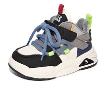 Детские полуботинки, застёжка-велькро/шнурки