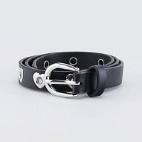 03804030-40 Ремень кожаный черный 90 см