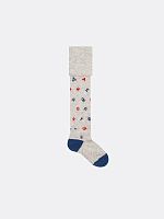 07032810-40 Колготки детские хлопок св.серый р.92-98