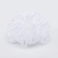 03817003-40 Бант с резинкой, белый детский