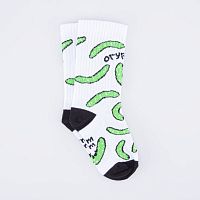 07742172-40 Носки детские бело-зеленый р.14