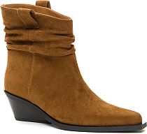 858158/06-02 рыжий текстиль женские полусапоги (О-З 2025)