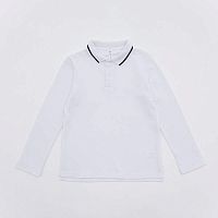 07701005-60 Рубашка поло с длинным рукавом белый р.170